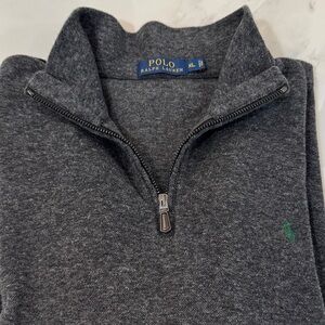 Polo by Ralph Lauren Charcoal Zip-Up Sweater